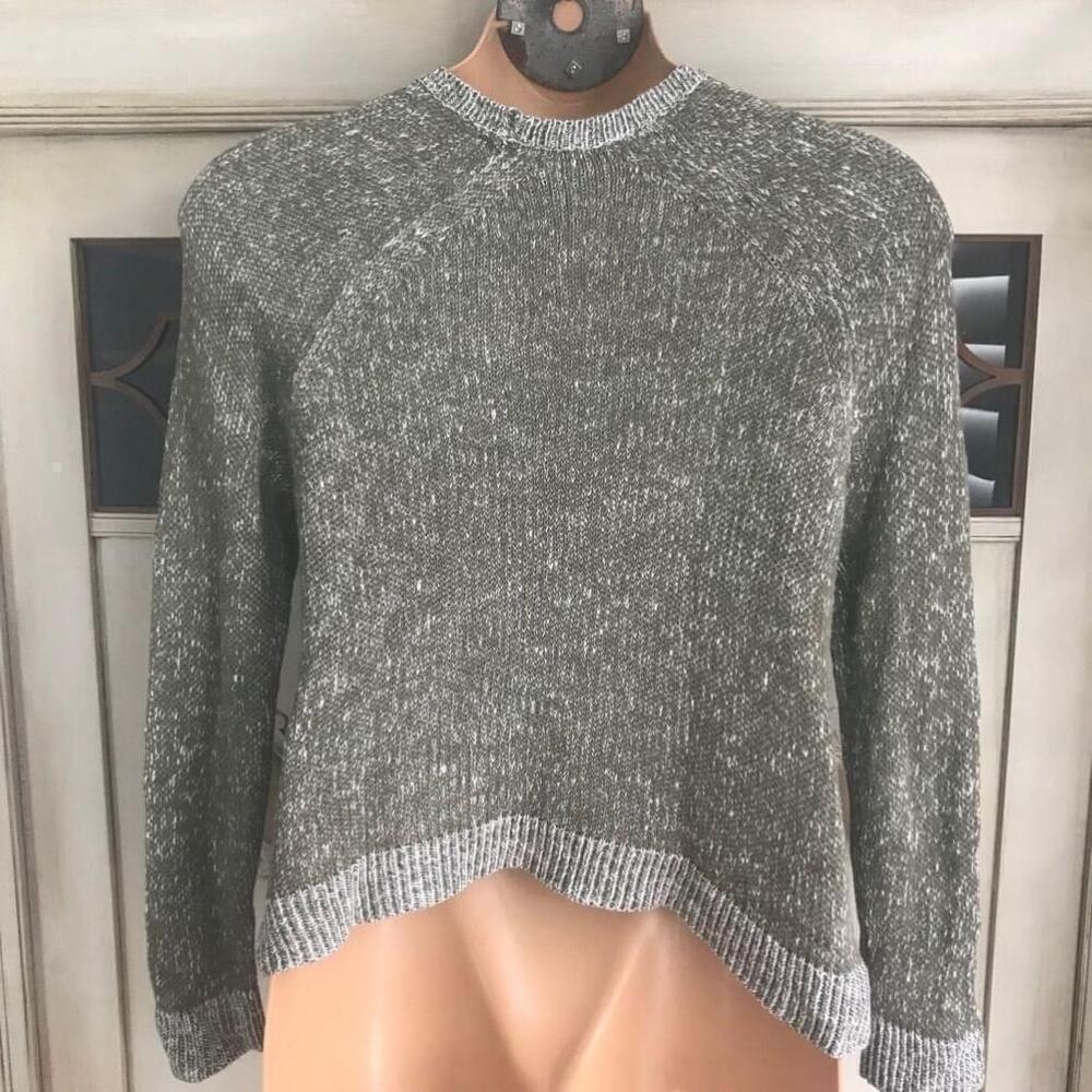 EUC Eileen Fisher Contrasting Cuff Sweater | Size Small Petite - Picture 6 of 9